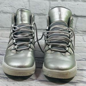 Silver Jordan Max Aura SE High Top Sneakers